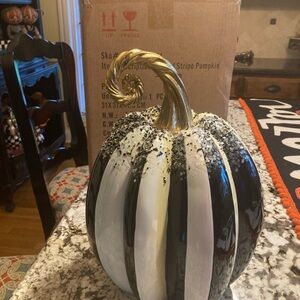 Mackenzie Childs medium beaded pumpkin new in box sold out!